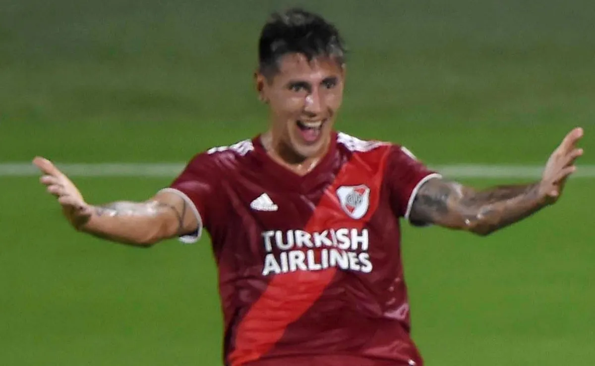 Fabrizio Angileri tuvo un gran semestre en River, a su gran rendimiento le agregó gol.