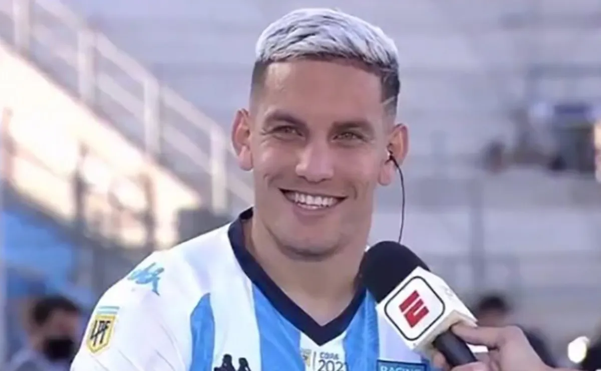 La sonrisa de Copetti al revelar que se llama así por Francescoli.