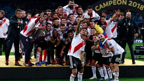 El plantel de River que quedará en la historia grande del club que venció a Boca por 3 a 1 en la final de la Copa Libertadores 2018 en el Estadio Santiago Bernabéu.