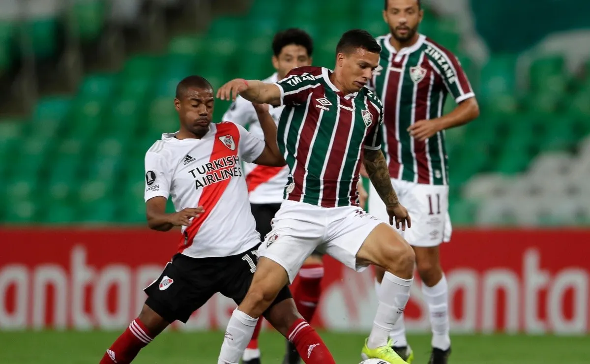 River y Fluminense igualaron 1-1 en Brasil en el primer duelo.