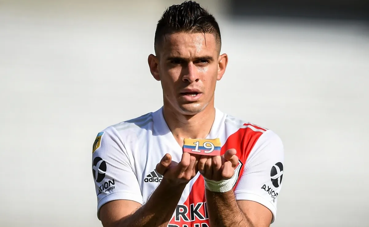 Borré disputó 149 partidos oficiales en River y marcó 56 goles