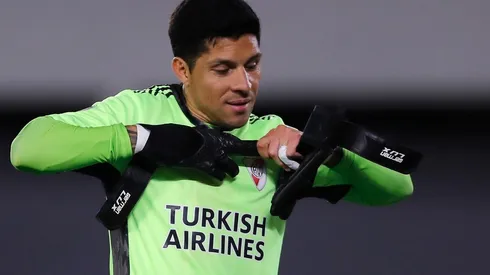 Hinchas de River decidieron tatuarse a Enzo Pérez en su faceta de arquero en un partido que quedará en la historia grande del Millonario.