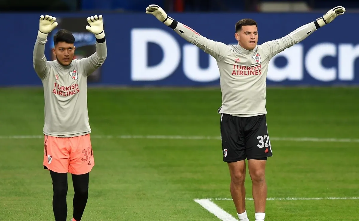Agustín Gómez y Alan Leonardo Díaz serán los arqueros que tenga a disposición Juanjo Borrelli y Gustavo Fermani para el partido entre River y Sarmiento.