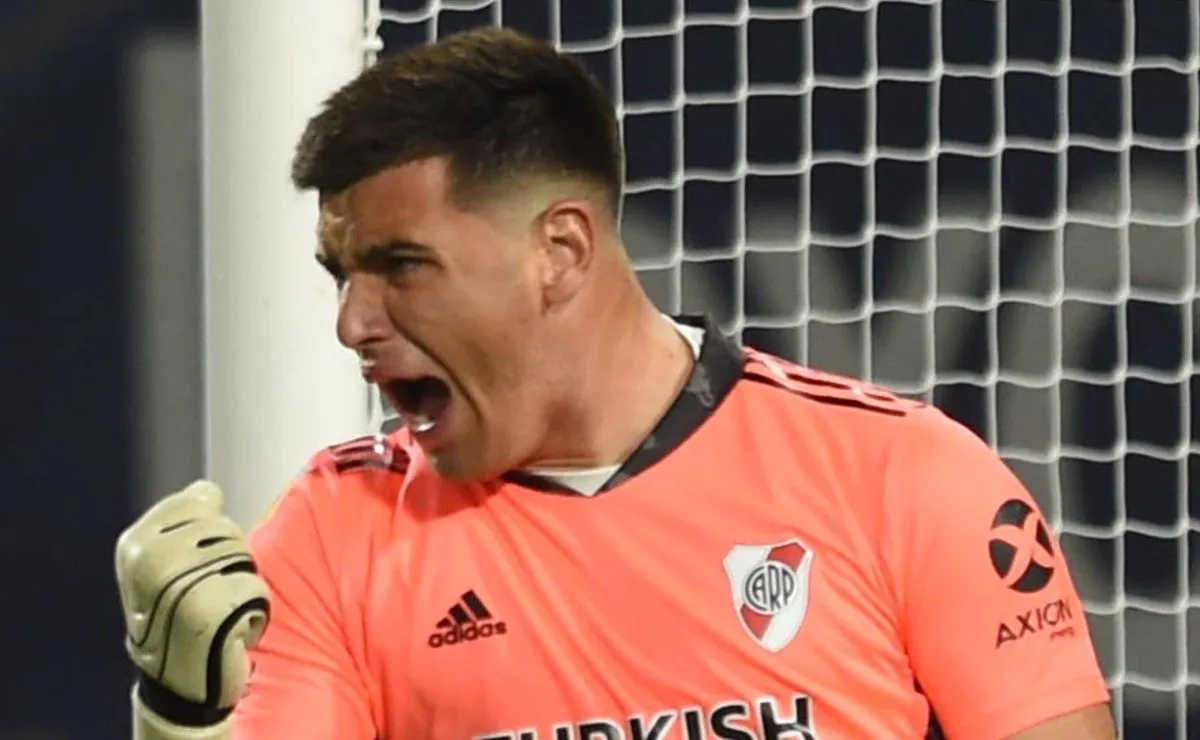 El arquero tuvo su estreno absoluto en River el pasado fin de semana en La Bombonera.