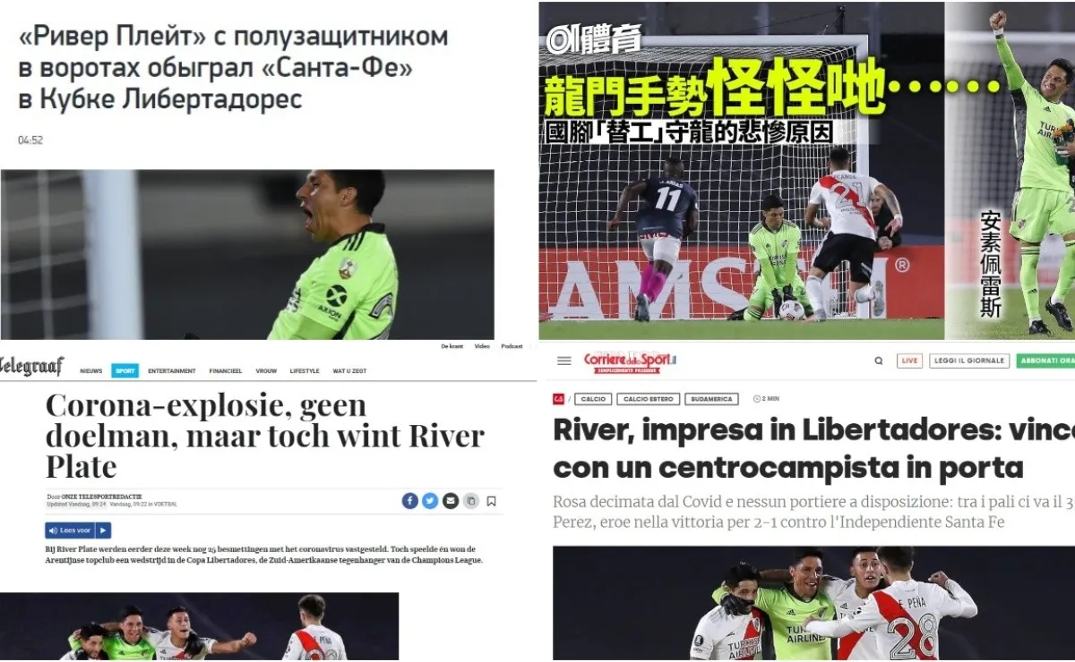 Los principales portales de Europa se hicieron eco del triunfo de River.
