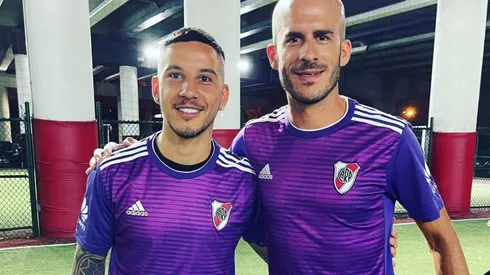 Sebastián Driussi volvió a ponerse la camiseta de River en un partido que organizó la Filial Miami.