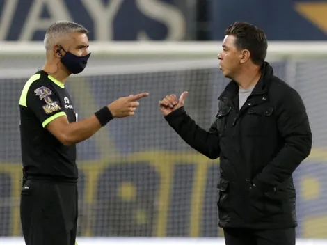 El enojo de Gallardo tras el gol de Boca