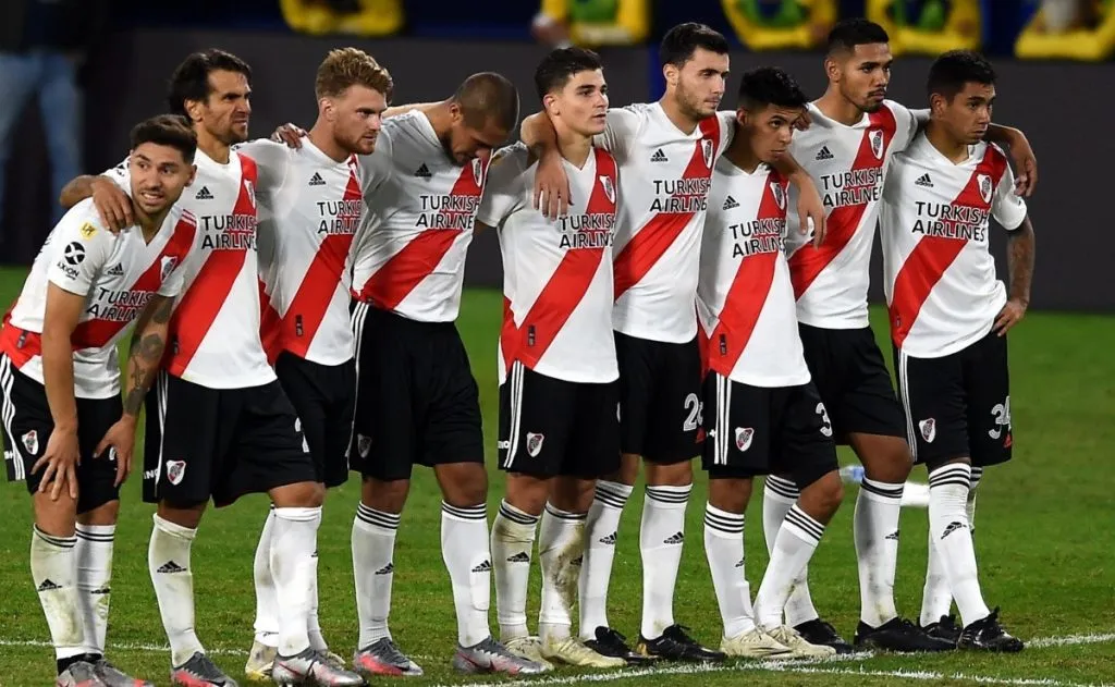 Alan Díaz, Tomás Galvan y Daniel Lucero debutaron con la camiseta de River aquel 16 de mayo de 2021 en la derrota con Boca por penales.