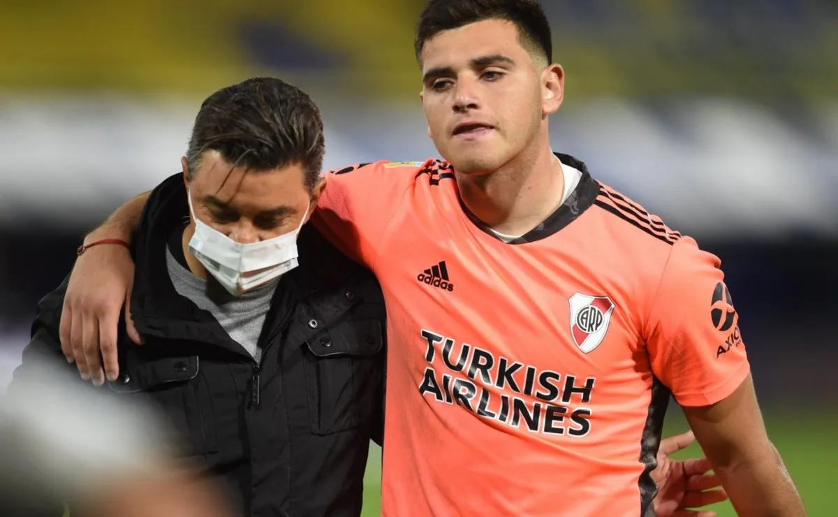 El juvenil fue uno de los puntos más altos de River durante el partido en La Bombonera.