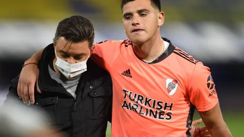 El juvenil fue uno de los puntos más altos de River durante el partido en La Bombonera.