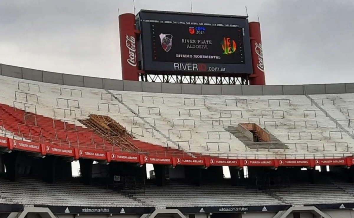 La tribuna Sivori Alta es la más avanzada en cuanto a las obras