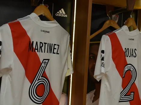 Vestuario de River listo para esta tarde