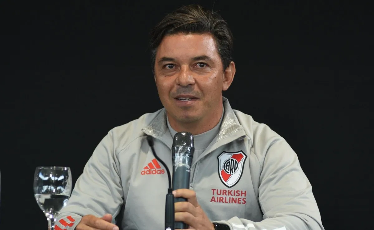 En conferencia de prensa, el Muñeco habló sobre su futuro en River.