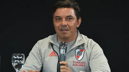 En conferencia de prensa, el Muñeco habló sobre su futuro en River.
