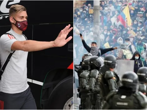 Se suspendió el partido de River en Colombia