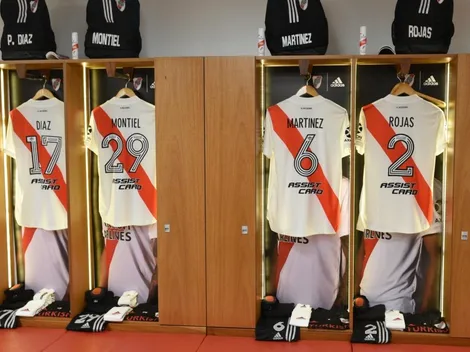 Todo listo en el vestuario de River