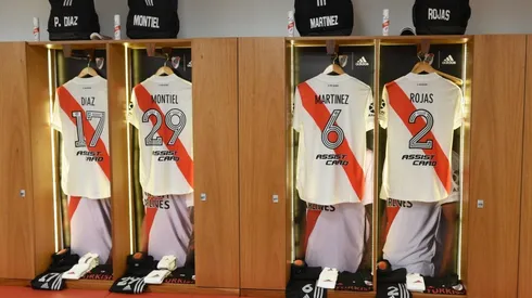 El vestuario Ángel Labruna espera por la llegada del plantel Millonario.