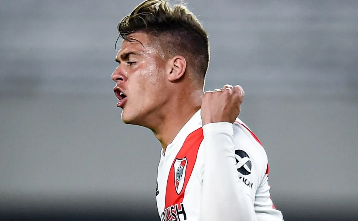 Federico Girotti marcó el único gol de River frente a San Lorenzo.