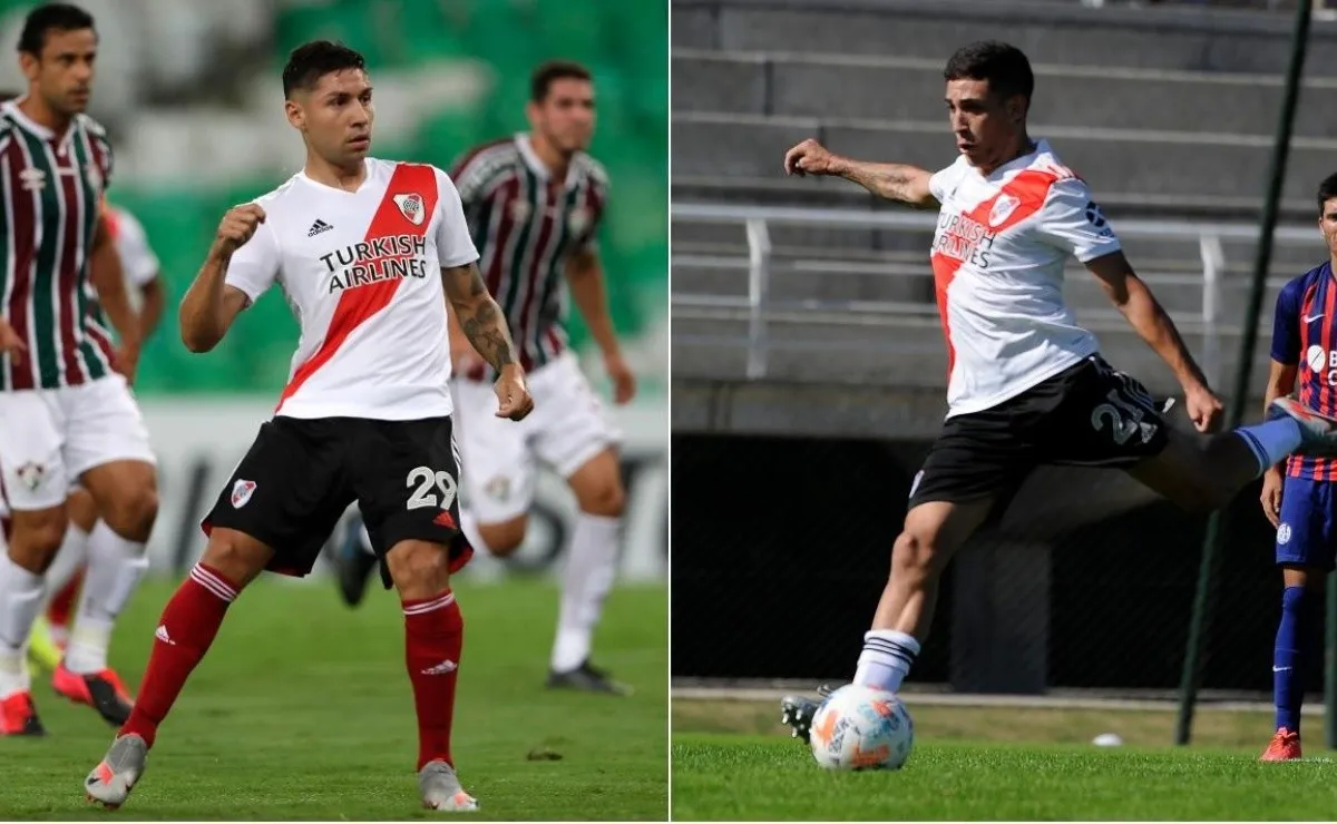 Gonzalo y Santiago Montiel convirtieron en menos de 24 horas un gol cada uno con la camieeta de River. Cachete lo hizo ante Fluminense y Santiago contra San Lorenzo en Reserva.