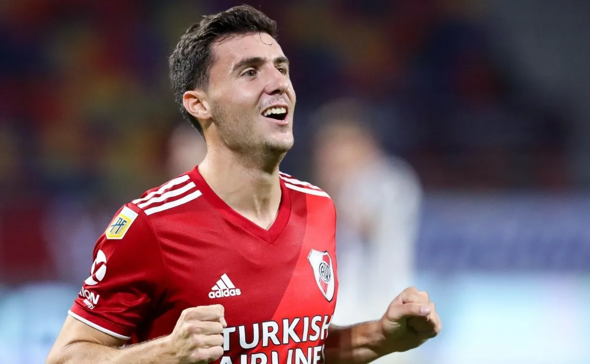 Ante Central Córdoba, el volante marcó su primer gol con la camiseta de River.