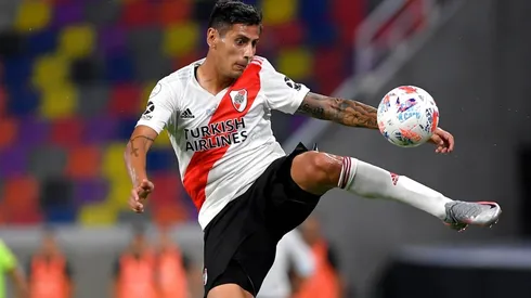 Fabrizio Angileri marcó dos goles con la camiseta de River Plate