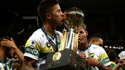 Enzo Fernández, Nahuel Gallardo y Franco Paredes, jugadores de River que están a préstamo ganaron la Recopa Sudamericana con Defensa y Justicia.