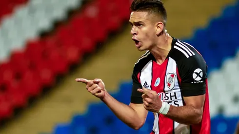 Rafael Santos Borré convirtió por última vez en la goleada de River a Godoy Cruz por 6 a 1. Este viernes buscará romper una racha de 273 minutos sin hacer goles.