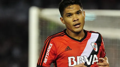 Teo vistió la camiseta de River desde 2013 a 2015 y en ese lapso marcó 28 goles.