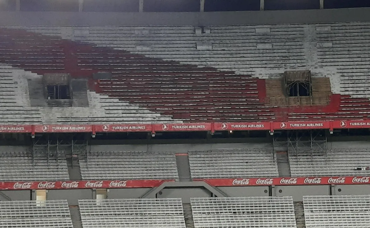 Las obras en el Estadio Monumental continúan su curso en la actualidad