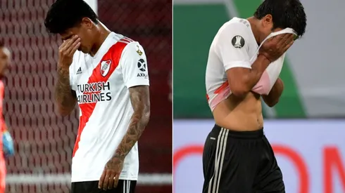 Jorge Carrascal y Robert Rojas vieron la roja ante Palmeiras en las semifinales de la Copa Libertadores 2020.