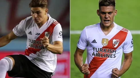 Julián Álvarez y Federico Girotti podrían formar la delantera de River