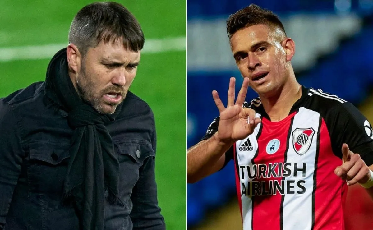 Eduardo Coudet habló sobre la posibilidad de contratar al delantero de River Plate