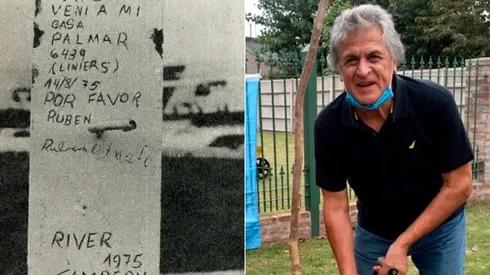 Apareció el hincha de River que en 1975 había tallado uno de los palos de madera de un arco del Monumental en el que invitaba a Fillol a cenar a su casa.