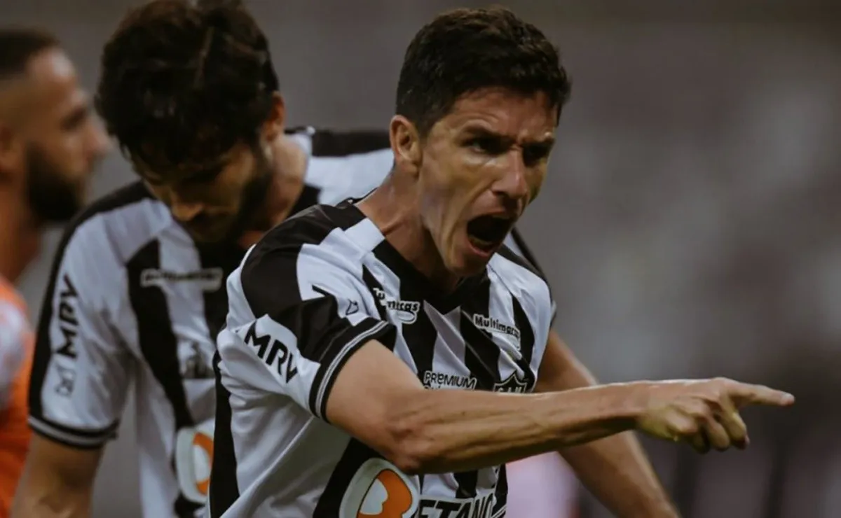 La adaptación no le costó nada: Nacho ya lleva tres goles en dos partidos con la casaca de Atlético Mineiro.