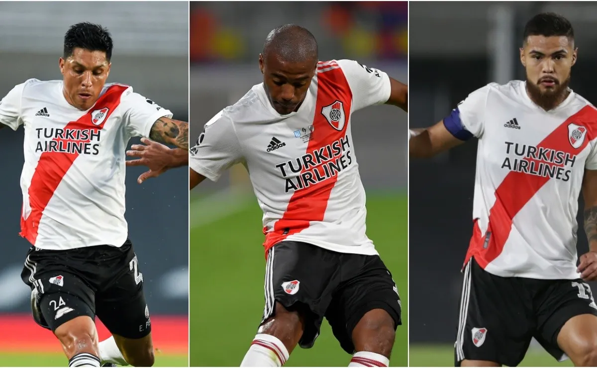 Enzo Pérez, Nicolás De la Cruz y Paulo Díaz lideran el ranking de más pases dados en la fecha 7.