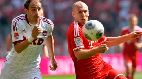 Javier Pinola jugó para Nuremberg de 2005 a 2015 mientras que Robben hizo lo propio en Bayern Munich entre 2009 y 2019.