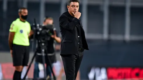 El técnico de River se fastidió y otra vez se escuchó el audio de su charla con los jueces.