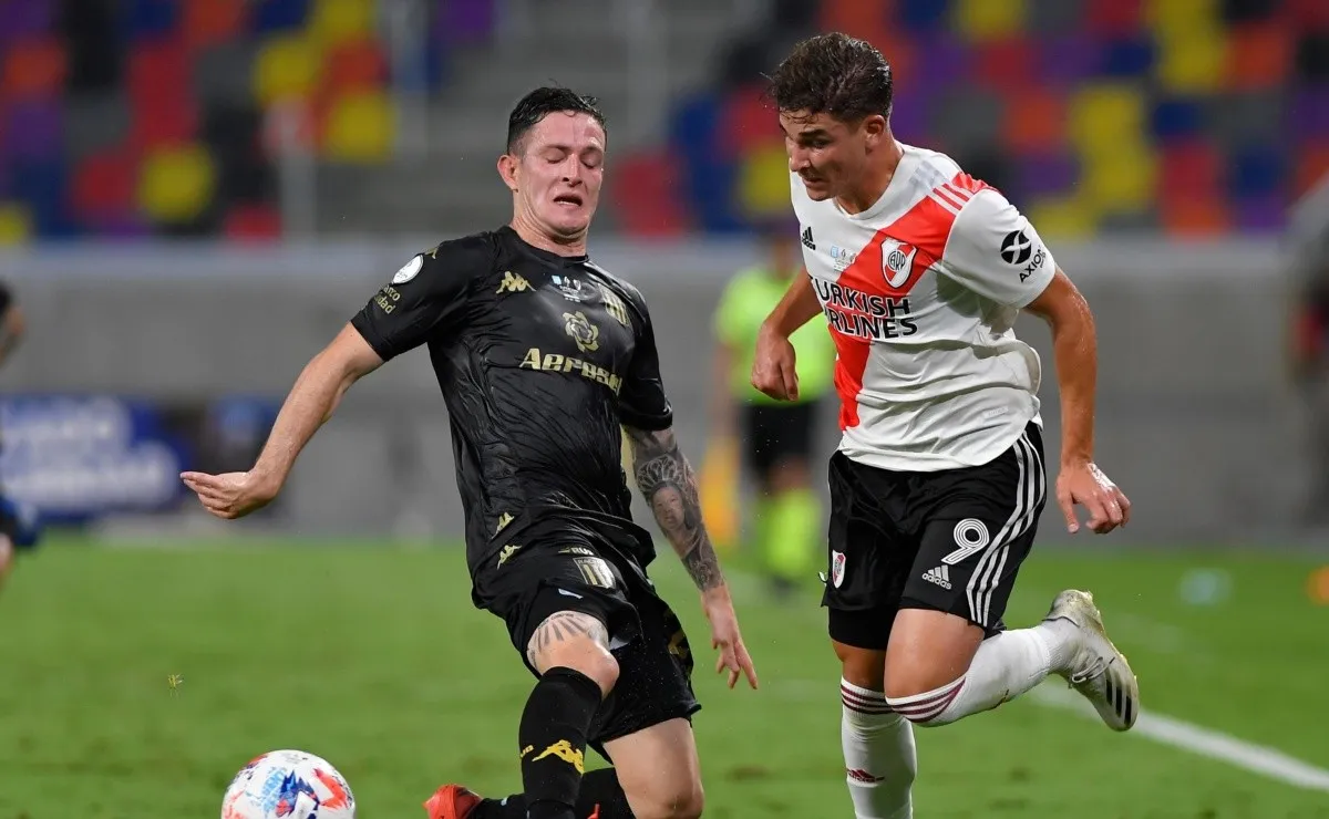Julián Álvarez tuvo un enorme rendimiento ante Godoy Cruz y será titular.