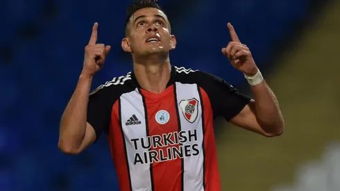 El colombiano convirtió cuatro goles en la victoria de River por 6 a 1 ante Godoy Cruz.