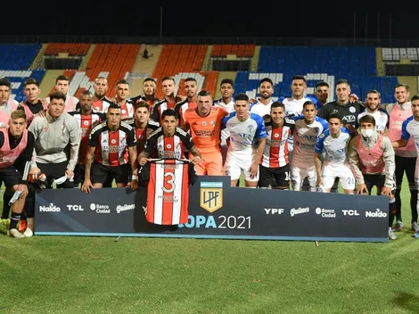 Angileri agradeció por Twitter el gesto del plantel