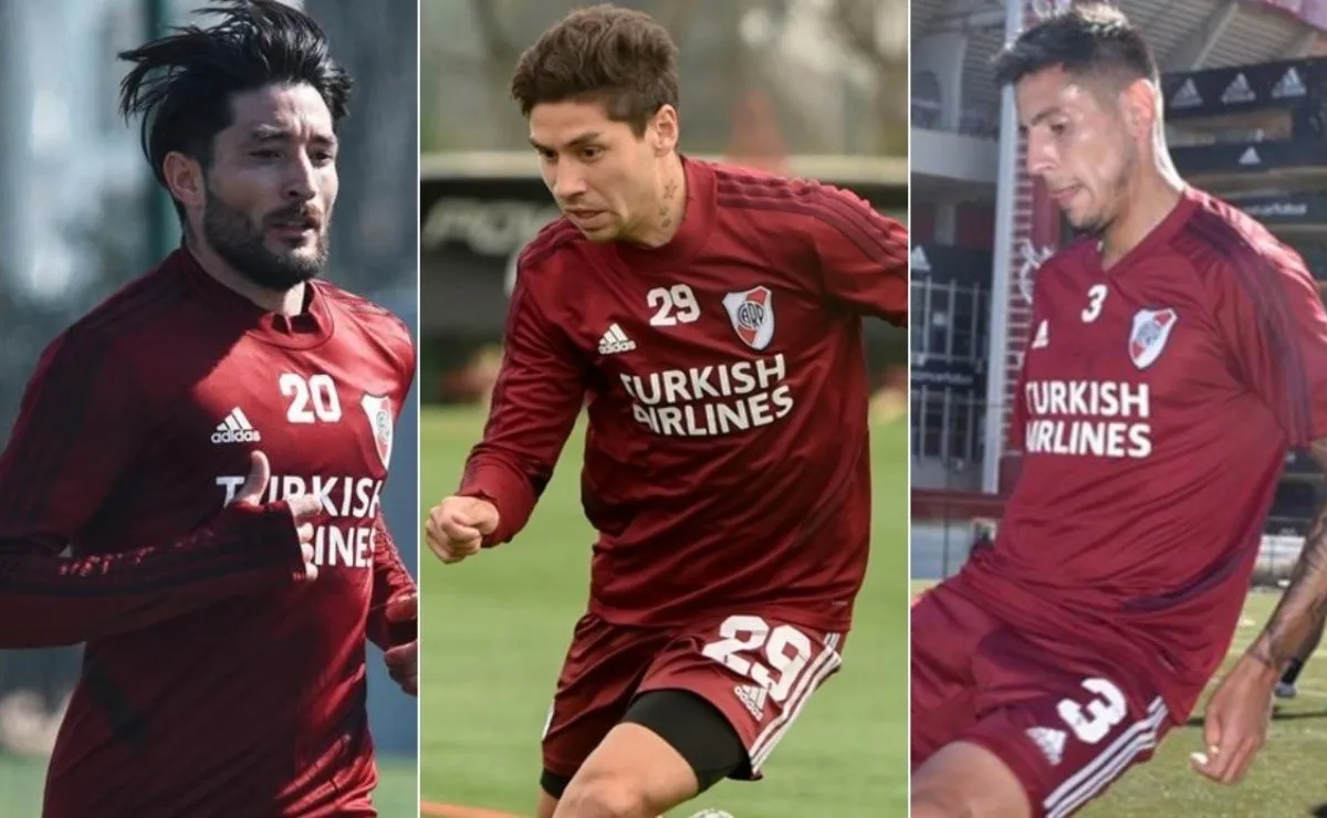 Milton Casco, Gonzalo Montiel y Fabrizio Angileri podrían jugar el domingo en el Monumental