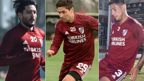 Milton Casco, Gonzalo Montiel y Fabrizio Angileri podrían jugar el domingo en el Monumental
