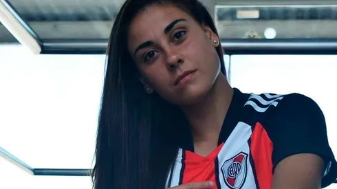 Martina Del Trecco formó parte de la campaña de promoción de la nueva camiseta tricolor del Más Grande.
