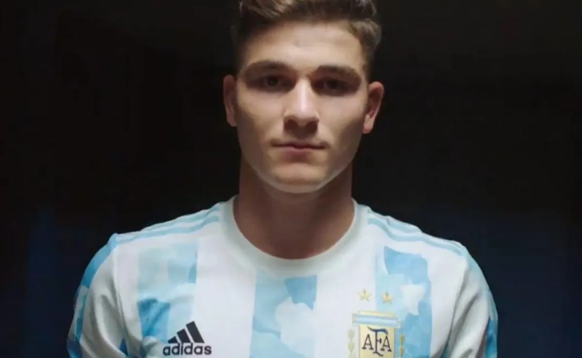 Julián Álvarez fue uno de los protagonistas del video de Argentina