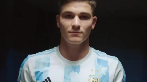 Julián Álvarez fue uno de los protagonistas del video de Argentina
