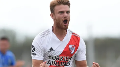 Lucas Beltrán fue el autor del único gol de River ante Godoy Cruz por la sexta fecha de la Copa de la Liga Profesional en el Troneo de Reserva.