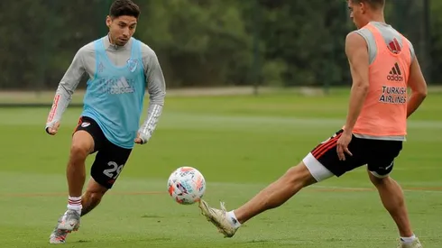 Gonzalo Montiel se volvió a entrenar con normalidad en el River Camp, pero igualmente no llegaría para el próximo partido del Más Grande.
