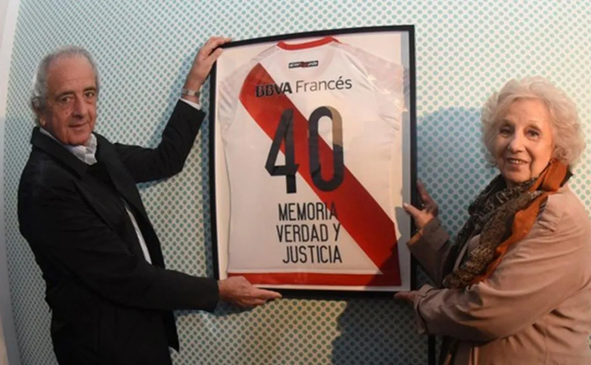 El compromiso de River con Abuelas de Plaza de Mayo.