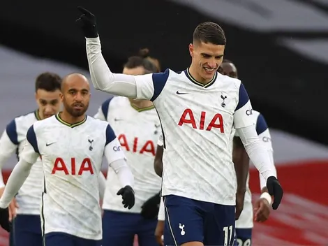El golazo de rabona de Lamela en el clásico de Londres