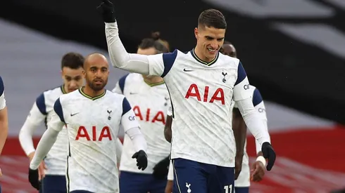 Erik Lamela marcó un golazo de rabona en el clásico londinense